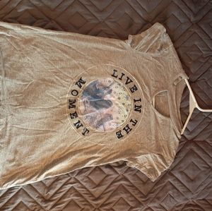 JUSTICE GREY OPEN NECK SHIRT